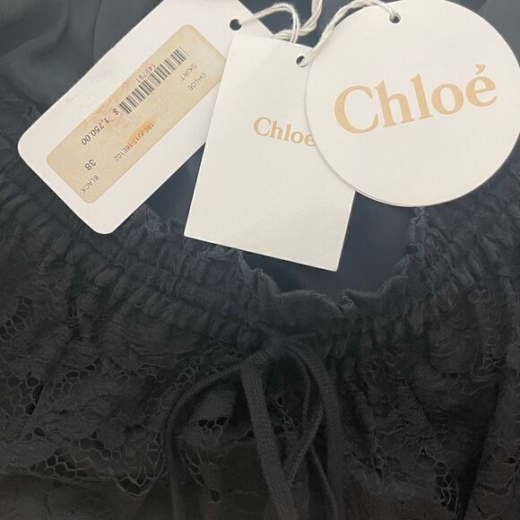 CHLOE Skirt Black Lace - Picture 3 of 6